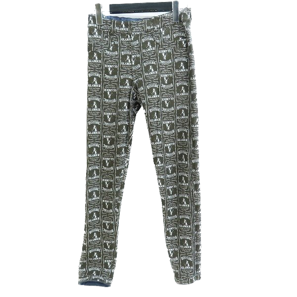 HYSTERIC GLAMOR 21AW WHISKY pattern reversible sweat pants