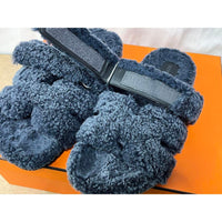 Thumbnail for HERMES WOOLSKIN CHYPRE SANDALS