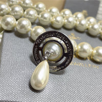 Thumbnail for Vivienne Westwood Triple Layered Pearl Drop Choker Necklace
