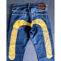 Thumbnail for Evisu Yellow Daicock Denim Jeans