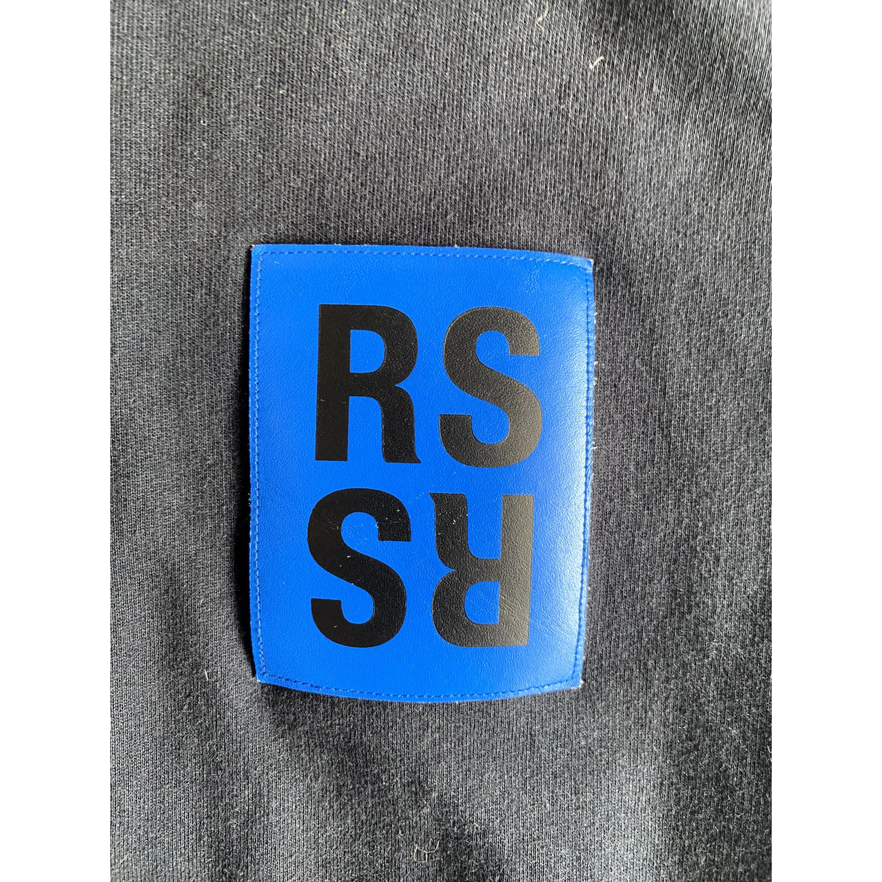 15AW Raf Simons robot hand hoodie back print with RS patch zip up sweatshirt hoodie