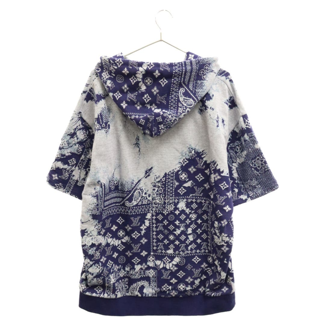 Louis Vuitton AW22 Monogram Bandana Print Short-Sleeved Hoodie