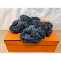 Thumbnail for HERMES WOOLSKIN CHYPRE SANDALS