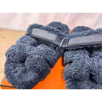 Thumbnail for HERMES WOOLSKIN CHYPRE SANDALS