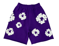 Thumbnail for Denim Tears Purple Cotton Wreath Sweatshorts