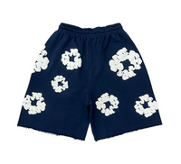 Thumbnail for Denim Tears Navy Cotton Wreath Sweatshorts