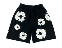 Thumbnail for Denim Tears Black Cotton Wreath Sweatshorts