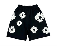 Thumbnail for Denim Tears Black Cotton Wreath Sweatshorts