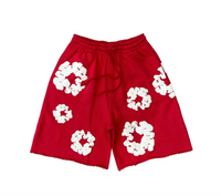 Thumbnail for Denim Tears Red Cotton Wreath Sweatshorts
