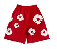 Thumbnail for Denim Tears Red Cotton Wreath Sweatshorts