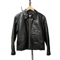 Thumbnail for Vintage Italian leather Zip-Up blouson jacket