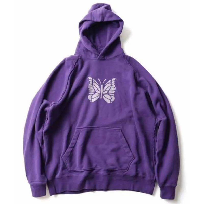 Needles Purple Sweatshirt Hoodie