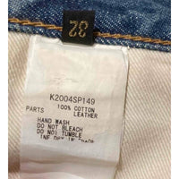 Thumbnail for Kapital embroidered bone skeleton denim jean short jorts