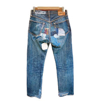 Thumbnail for KAPITAL Genuine Indigo Boro Reconstructed Sashiko Remake Painted Denim