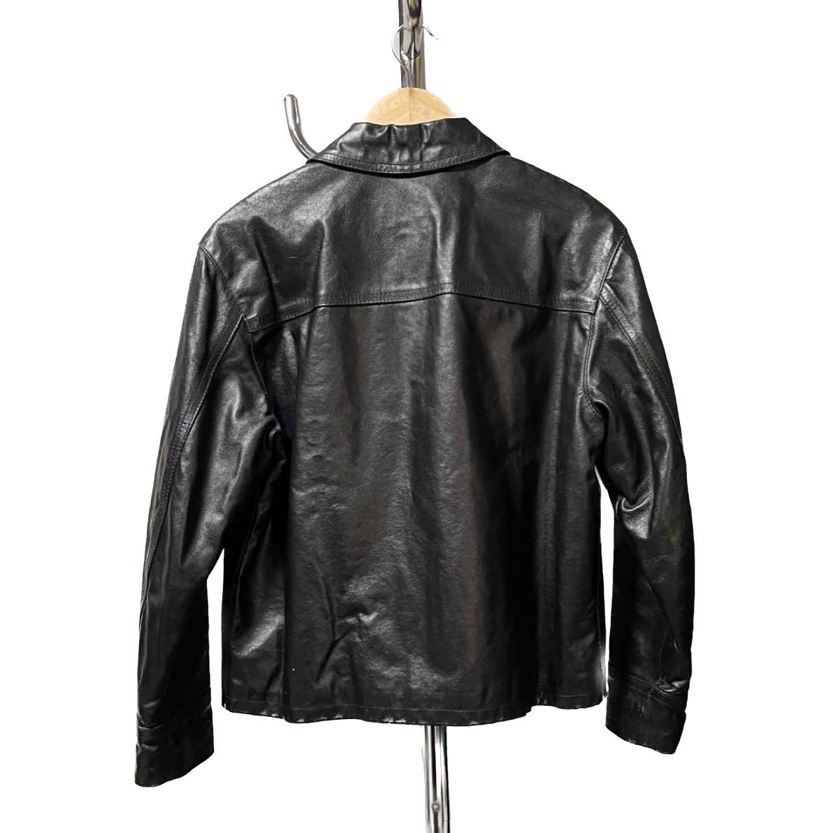 Vintage Italian leather Zip-Up blouson jacket