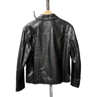 Thumbnail for Vintage Italian leather Zip-Up blouson jacket