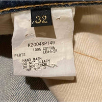 Thumbnail for Kapital embroidered bone skeleton denim jean short jorts