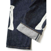 Thumbnail for Kapital okabilly ebroidered bone denim jeans
