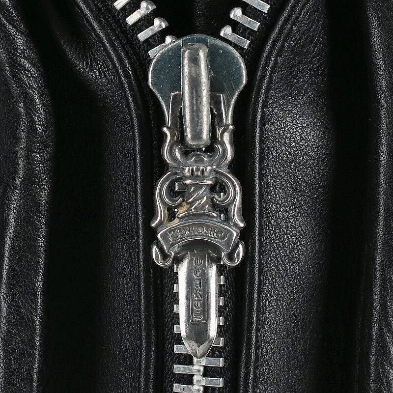 Chrome Hearts Large-Clip Leather Shoulder Bag