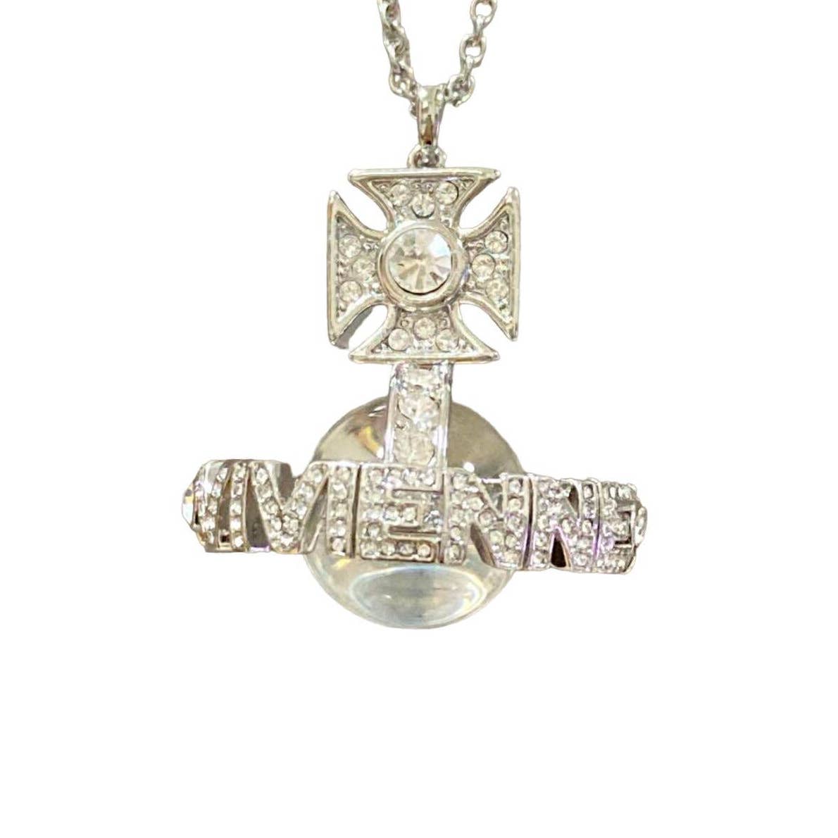 Vivienne Westwood Headliner Spellout Orb Necklace