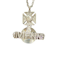 Thumbnail for Vivienne Westwood Headliner Spellout Orb Necklace